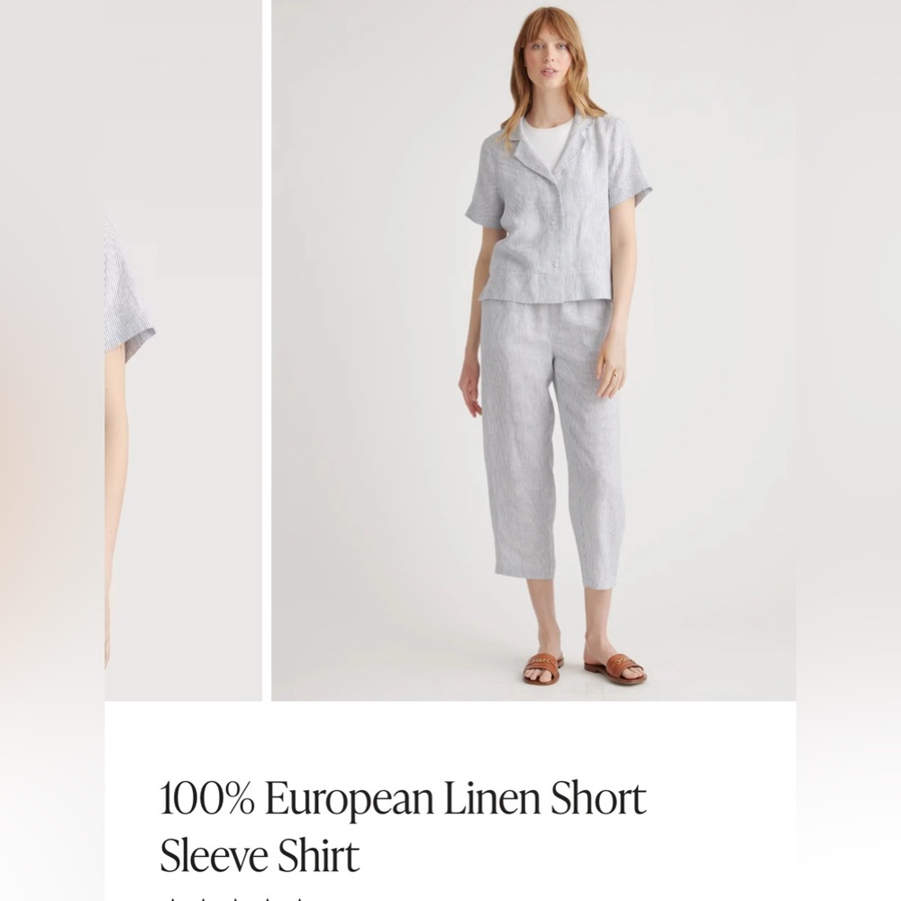 Quince Soft Gray Linen Set